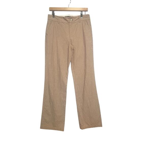 Marc by Marc Jacobs Straight Leg Trousers Womens Sz 8 Tan 4 Pocket Flat Front - Picture 1 of 8
